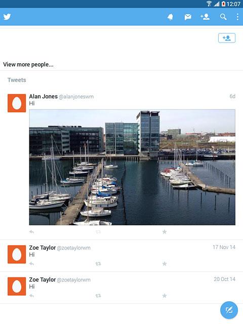 Press the required tweet.