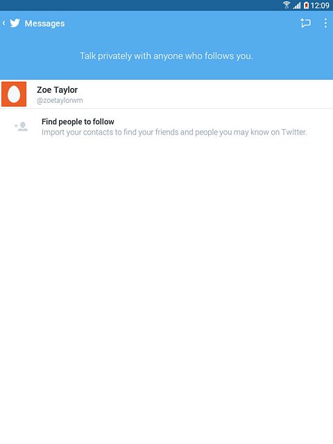 Press the new message icon.