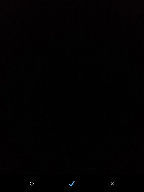 Press the confirm icon.