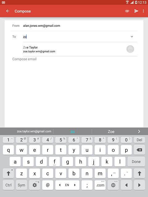 Press the required contact.