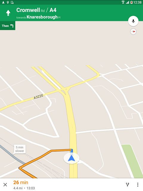 The travel information at the bottom of the display shows your estimated time of arrival and distance to destination.Follow the verbal instructions or the instructions on the display to go to the selected destination.