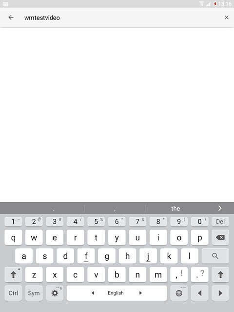 Key in the required search word and press the search icon.