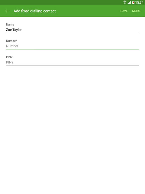 Press Number and key in the required number.