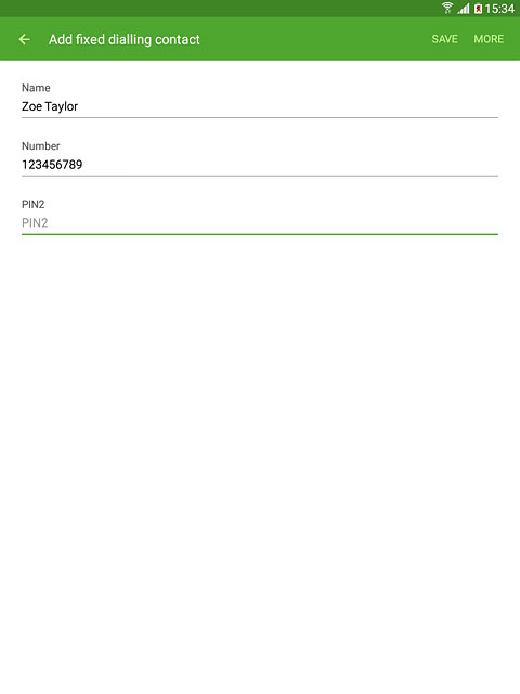 Press PIN2 and key in your PIN2 (default is 1111).