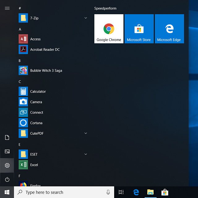 Click the settings icon.