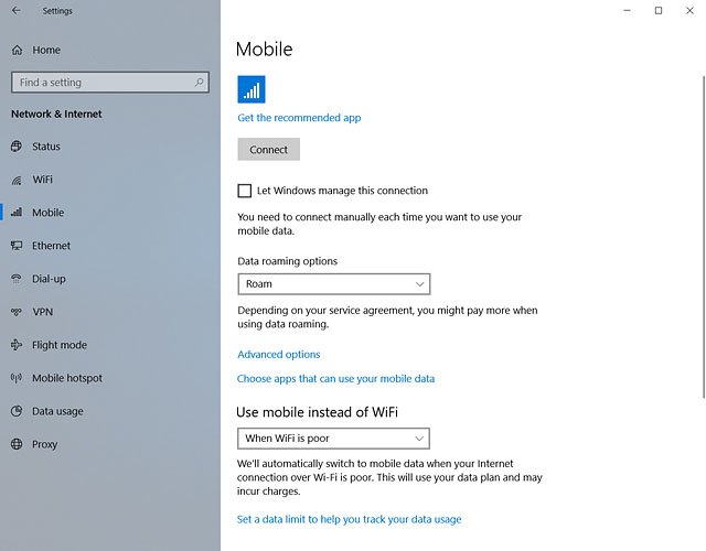 Click Advanced options.