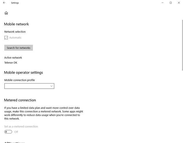 Click Search for networks.