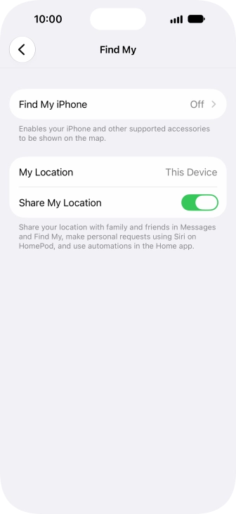 Press Find My iPhone.