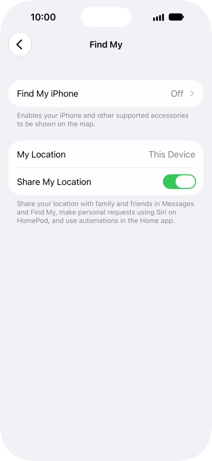 Press Find My iPhone.