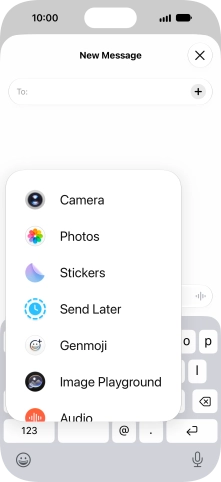 Press Genmoji.