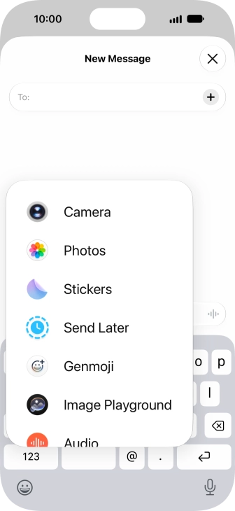 Press Genmoji.