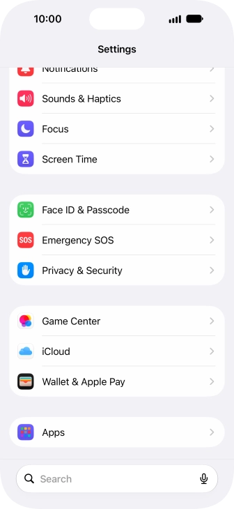 Press Face ID & Passcode. Press Face ID & Passcode.