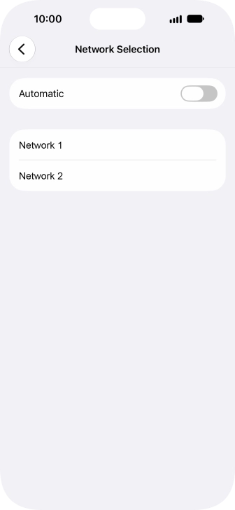 If you turn off the function, press the required network. If you turn off the function, press the required network.