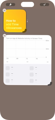 Press the confirm icon.