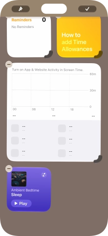 Press the confirm icon.