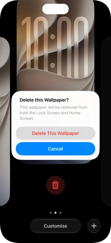 Press Delete This Wallpaper.