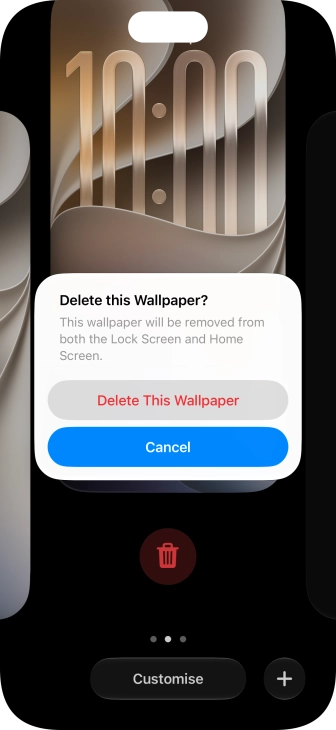 Press Delete This Wallpaper.