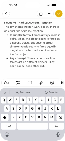 Press the Siri AI icon and follow the instructions on the screen to type or speak the required command.