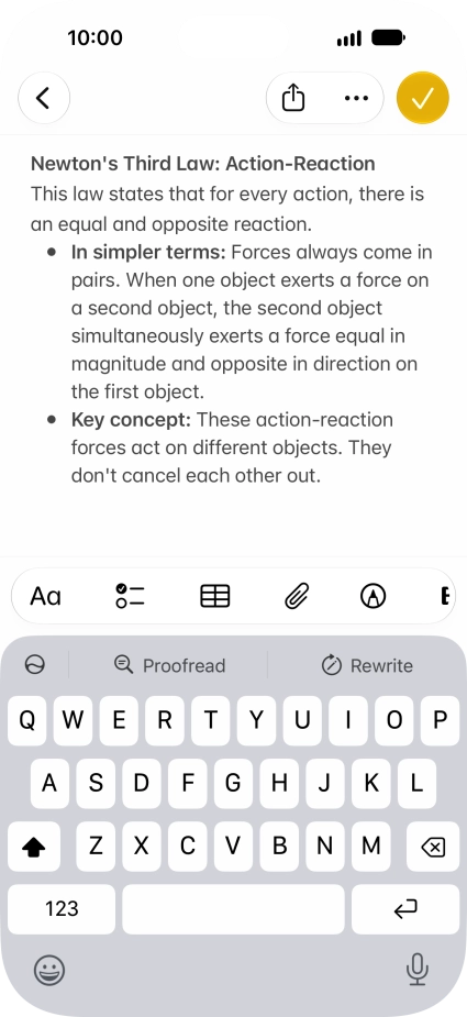 Press the Siri AI icon and follow the instructions on the screen to type or speak the required command.