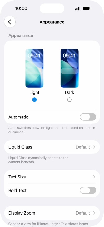 Press Dark. Press Dark.