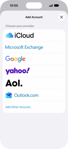 Press Add Other Account....