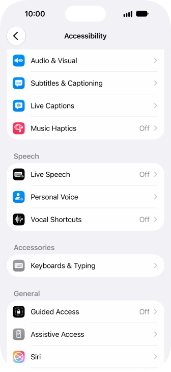 Press the required category below 