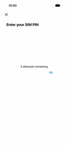 If your SIM is locked, key in your PIN and press OK.