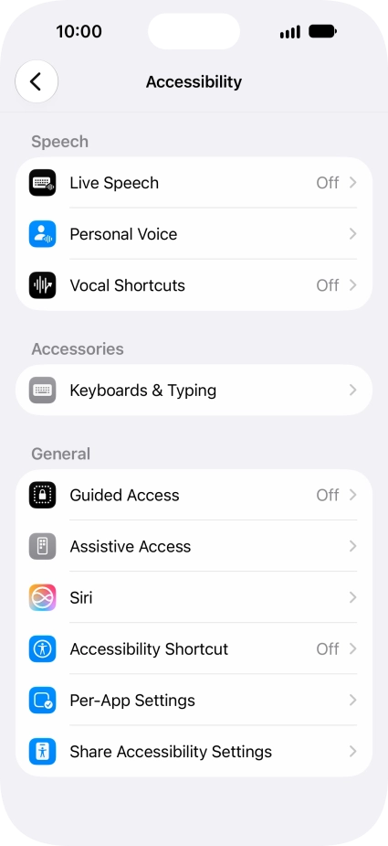 Press the required category below 