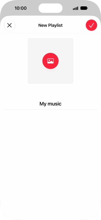 Press the confirm icon.