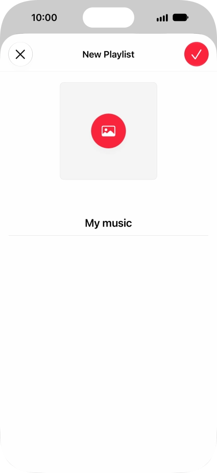 Press the confirm icon.