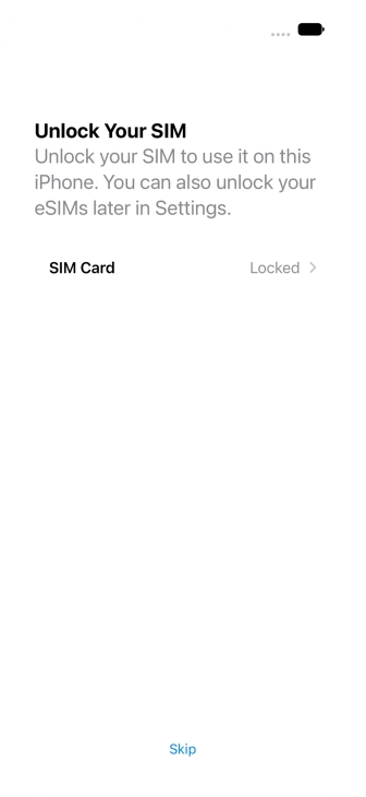 Press SIM Card. Press SIM Card.