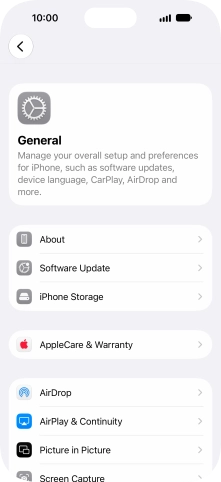 Press Software Update. If a new software version is available, it's displayed. Follow the instructions on the screen to update the phone software.