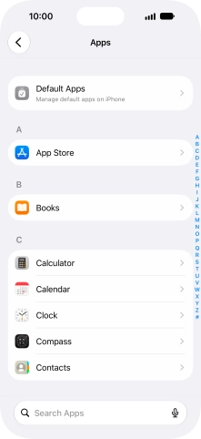 Press App Store.