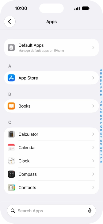 Press App Store.