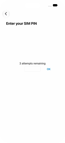 If your SIM is locked, key in your PIN and press OK. If your SIM is locked, key in your PIN and press OK.