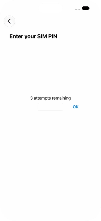 If your SIM is locked, key in your PIN and press OK. If your SIM is locked, key in your PIN and press OK.
