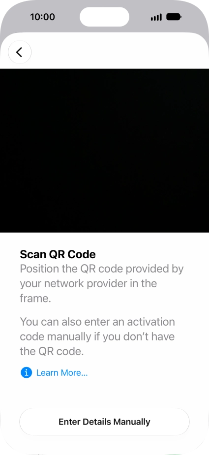 Place the QR code you've received inside the phone camera frame to scan the code. Place the QR code you've received inside the phone camera frame to scan the code.
