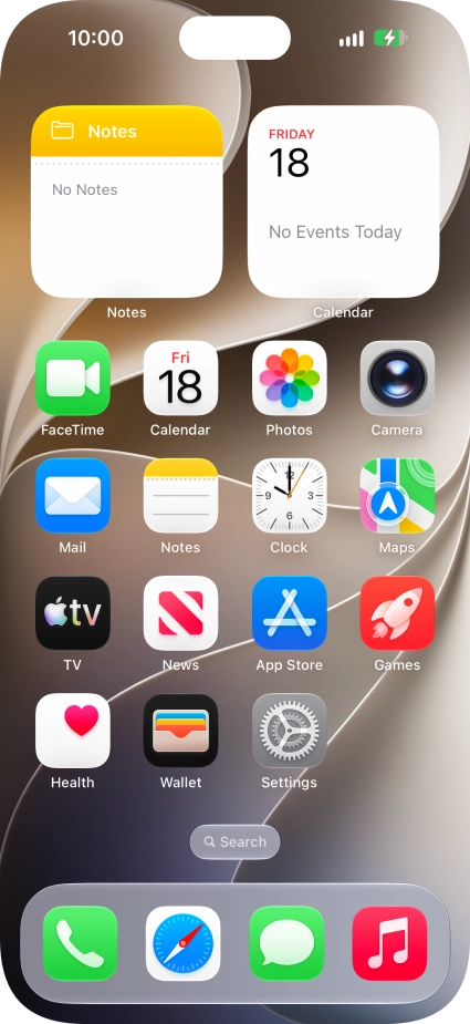 When the battery charging icon is displayed, the battery is charging.