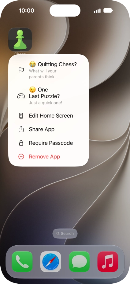 Press Require Passcode.