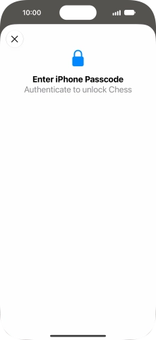 Use the phone lock code you created. The app is now no longer locked.