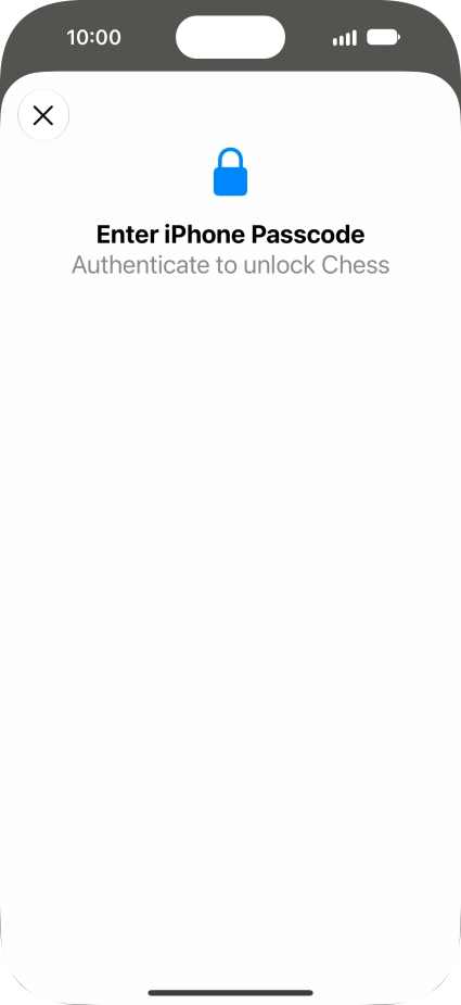 Use the phone lock code you created. The app is now no longer locked.