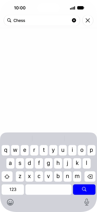 Press the search icon.