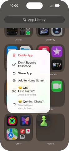 Press Don't Require Passcode.