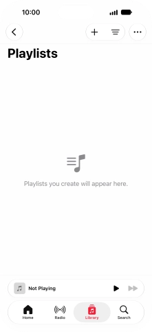Press the new playlist icon.