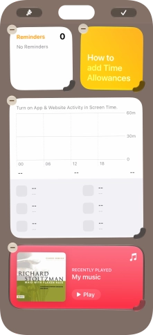 Press the confirm icon.
