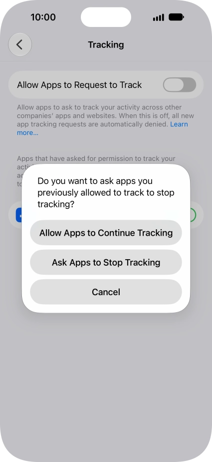 If you turn off the function, press the required setting. If you turn off the function, press the required setting.
