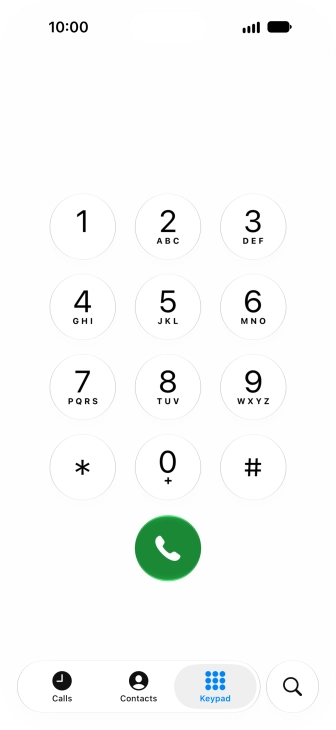 Key in ##002# and press the call icon.