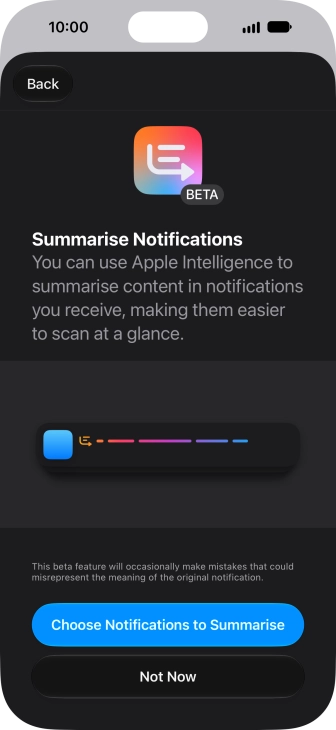 If you turn on the function, follow the instructions on the screen to select more settings.