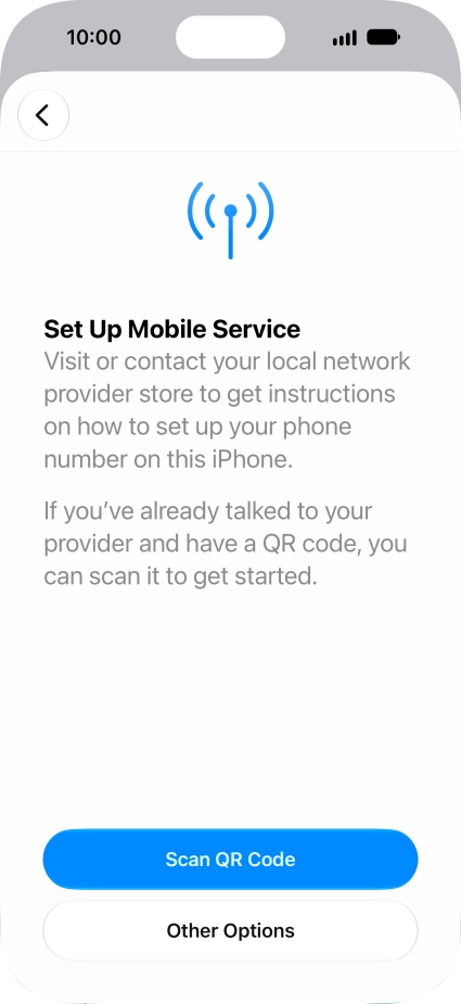 Press Scan QR Code. Press Scan QR Code.