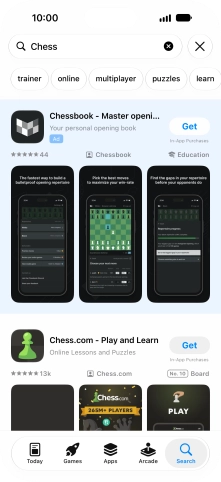 Press the required app.